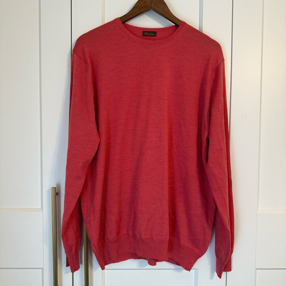 Stenstroms Men’s XL Merino Wool Crew Neck Sweater Luxury Preppy